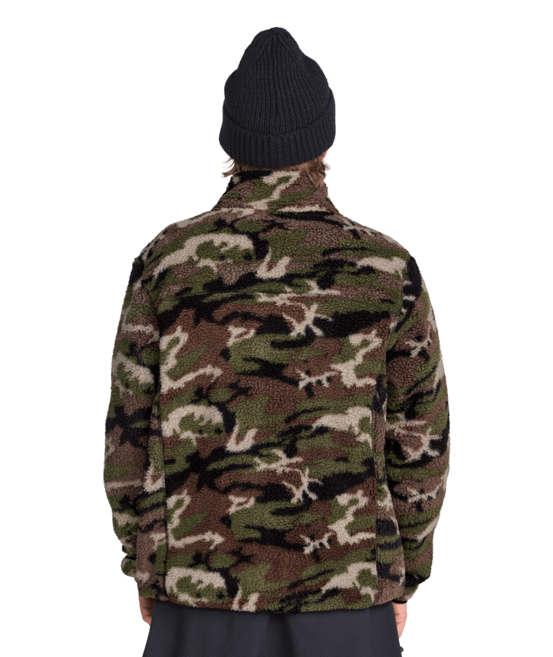 Volcom Mens Nelson Sherpa Full Zip - Camoflauge 