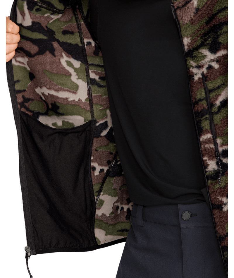 Volcom Mens Nelson Sherpa Full Zip - Camoflauge 