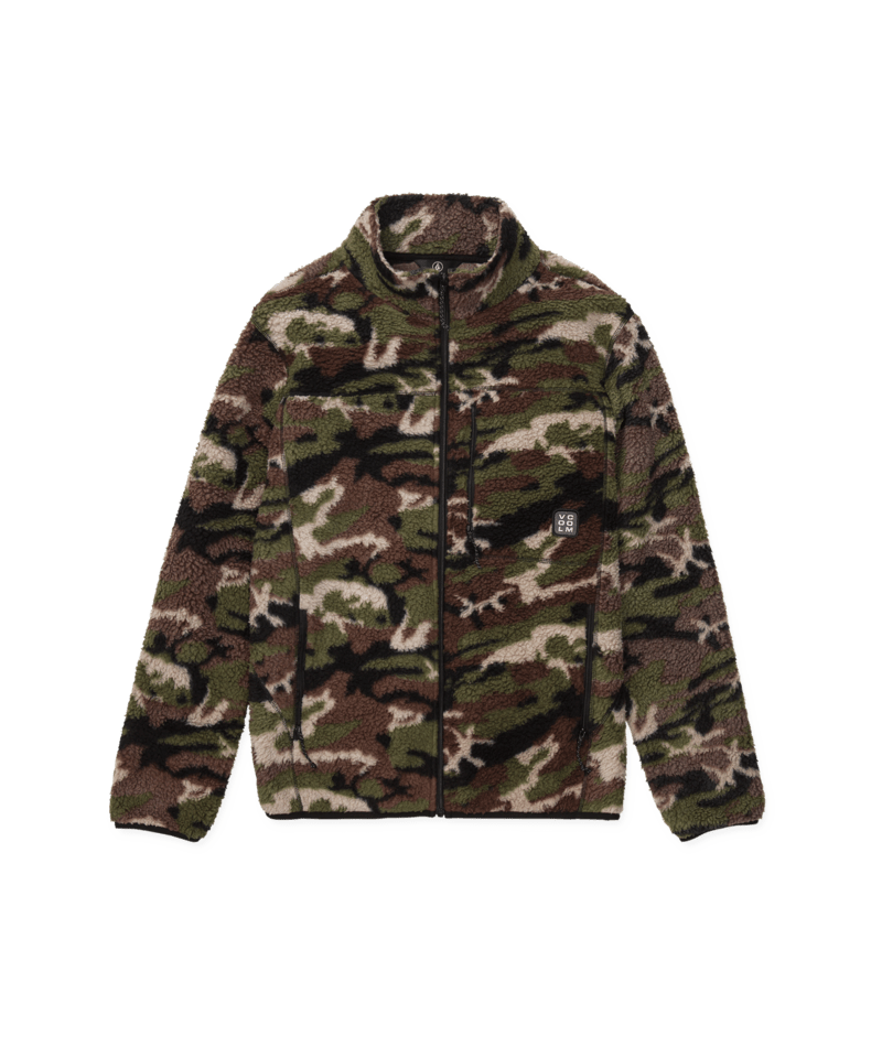 Volcom Mens Nelson Sherpa Full Zip - Camoflauge 