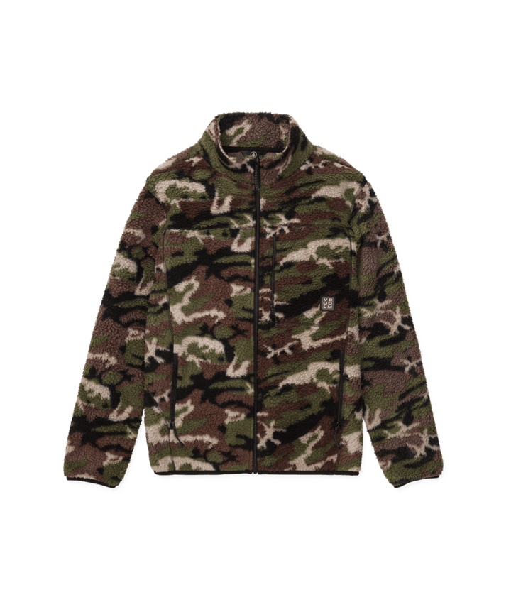 Volcom Mens Nelson Sherpa Full Zip - Camoflauge 