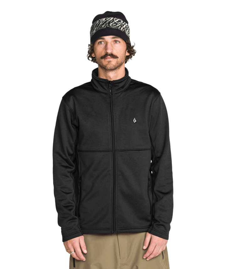 Volcom Mens Snowbound Fleece Full Zip - Black 