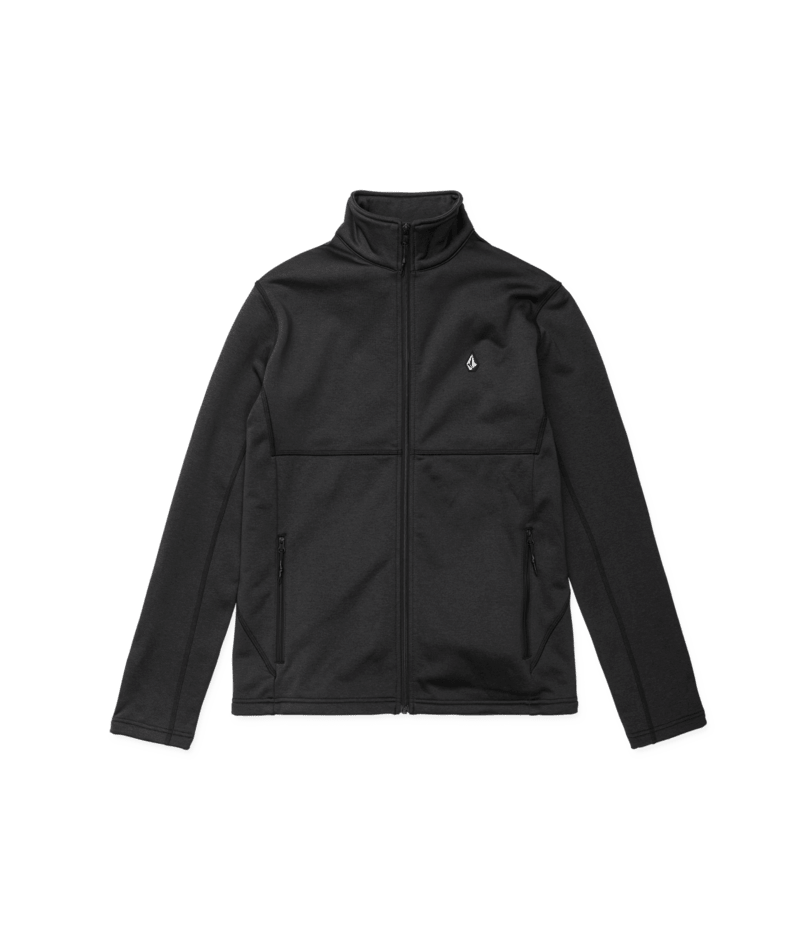 Volcom Mens Snowbound Fleece Full Zip - Black #color_black