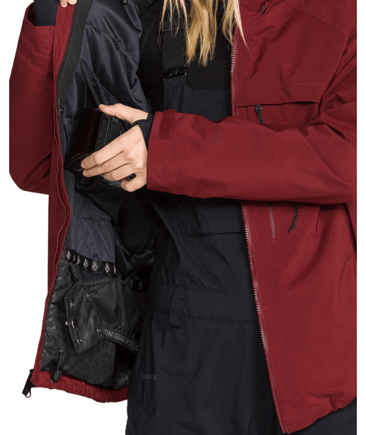 Volcom Womens 3D Stretch Gore Jacket - Pinot 