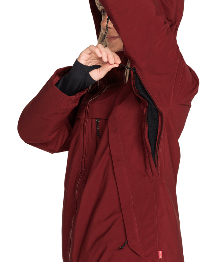Volcom Womens 3D Stretch Gore Jacket - Pinot 