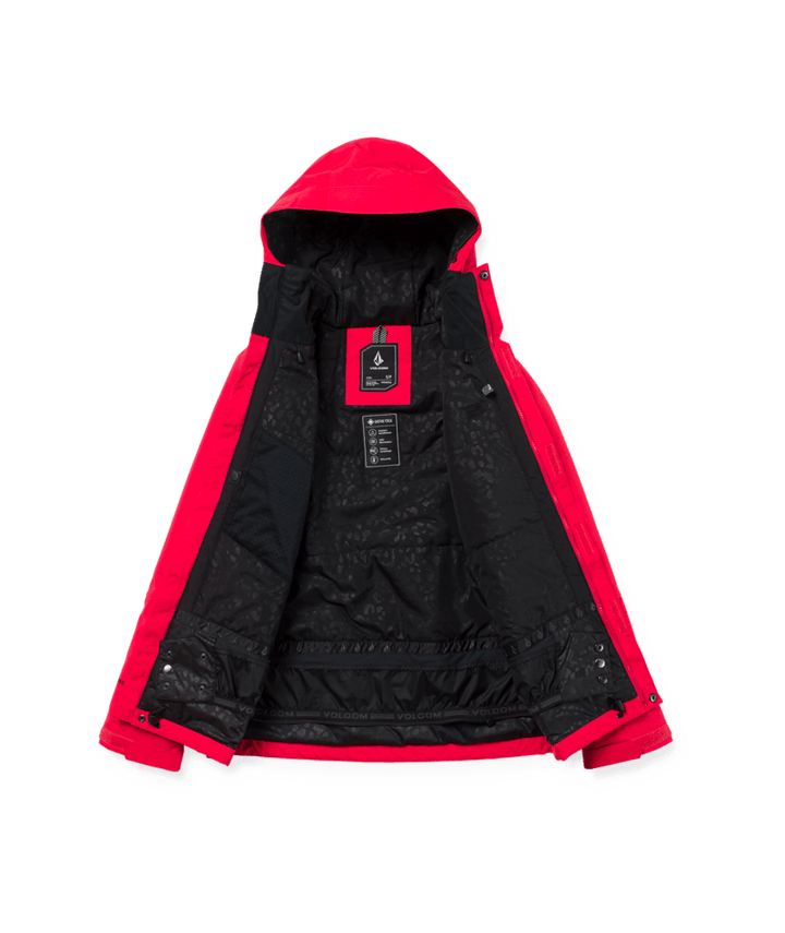 Volcom Womens Eras Gore Ins Jacket - Bright Cherry 