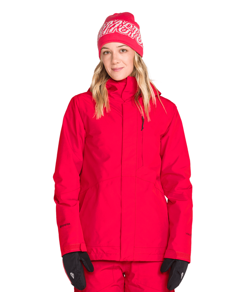 Volcom Womens Eras Gore Ins Jacket - Bright Cherry 