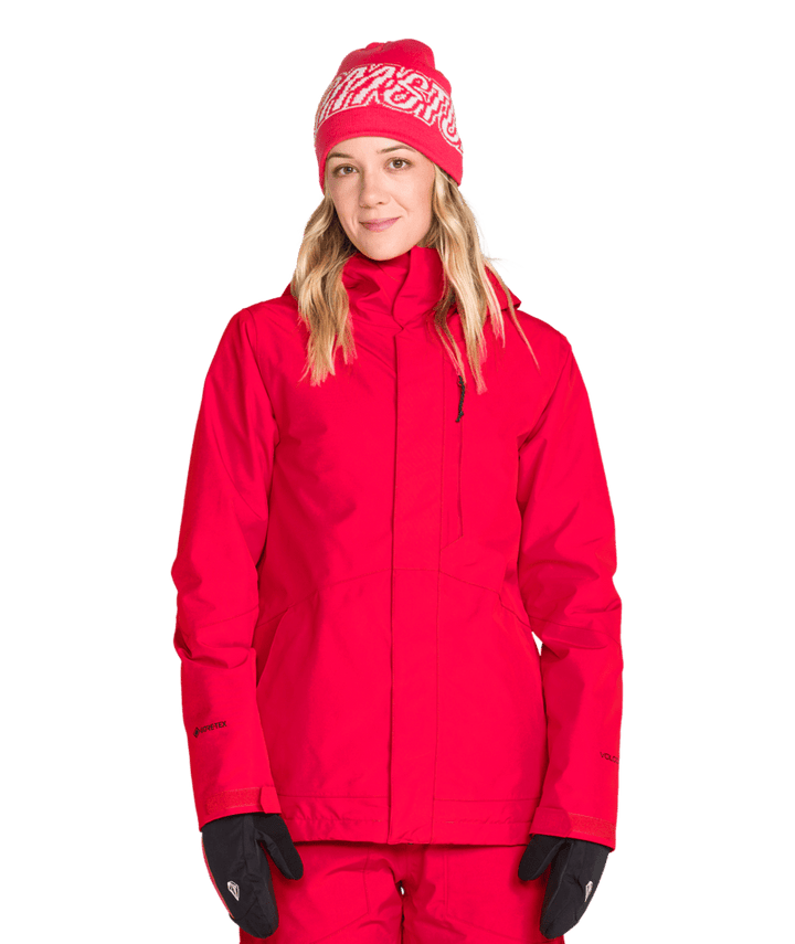 Volcom Womens Eras Gore Ins Jacket - Bright Cherry 