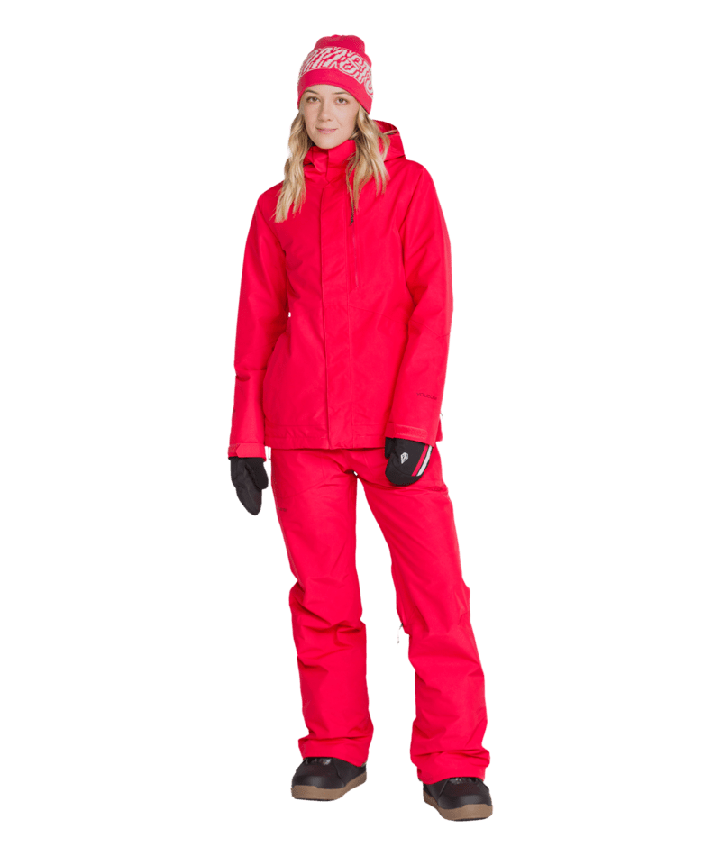 Volcom Womens Eras Gore Ins Jacket - Bright Cherry 