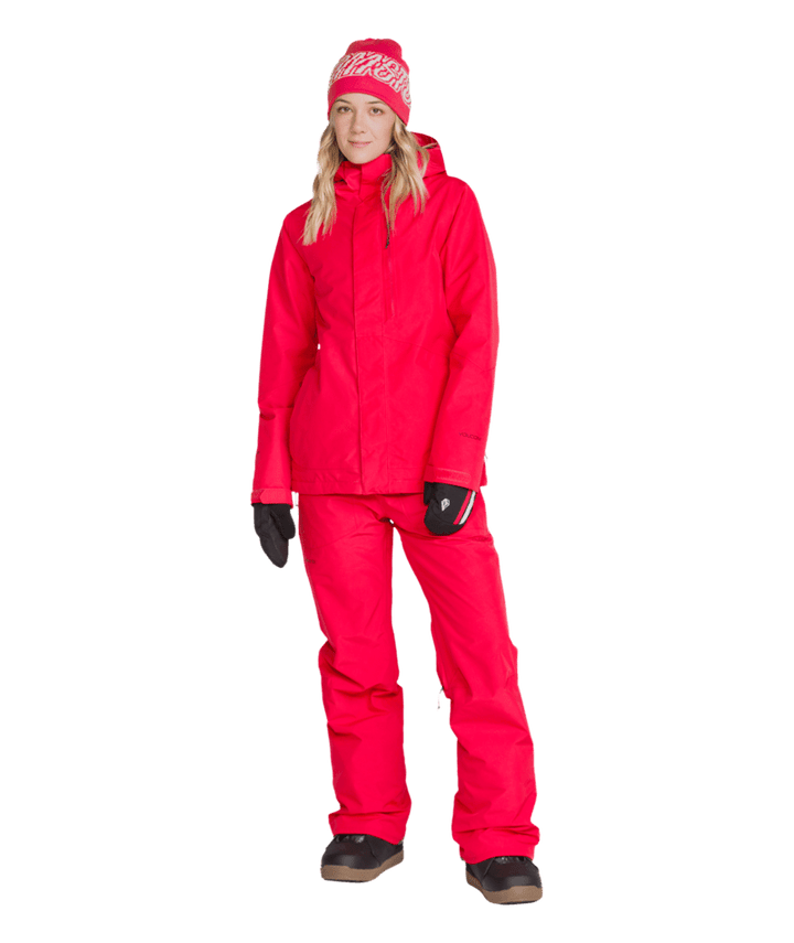 Volcom Womens Eras Gore Ins Jacket - Bright Cherry 