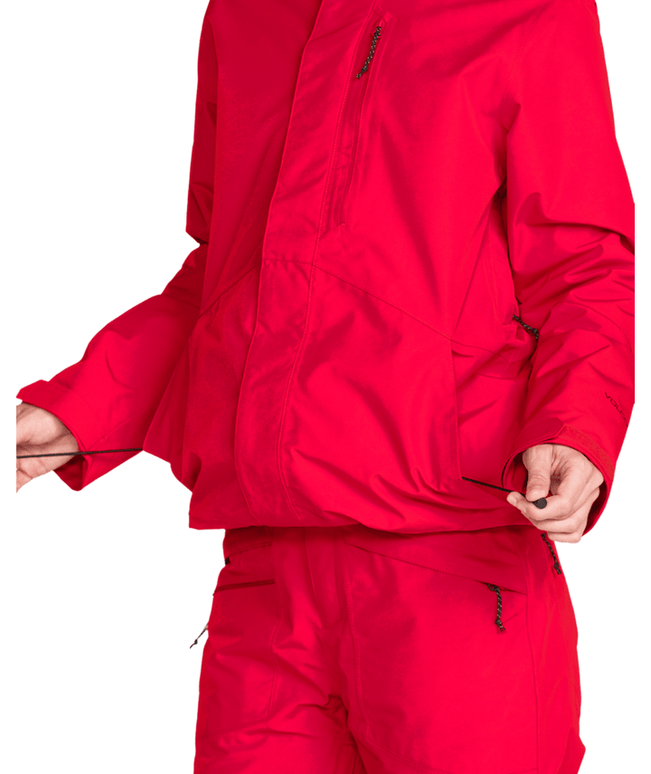 Volcom Womens Eras Gore Ins Jacket - Bright Cherry 