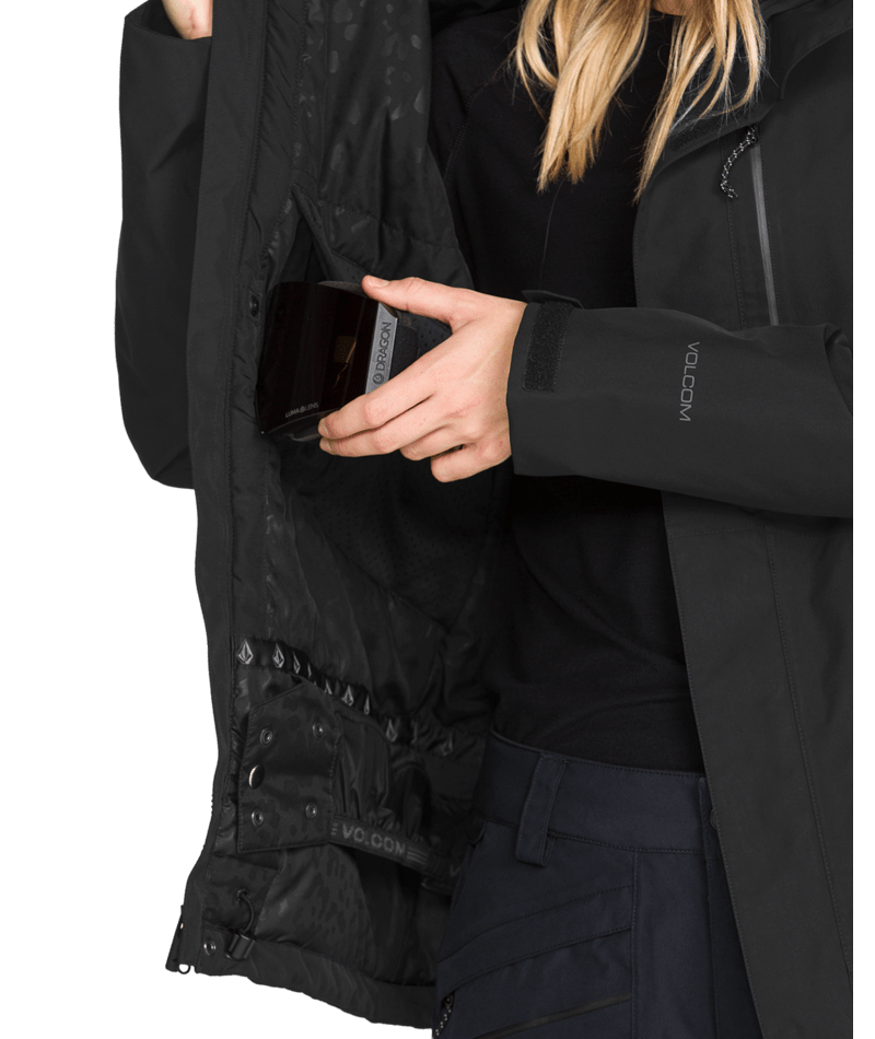 Volcom Womens Eras Gore Ins Jacket - Black 