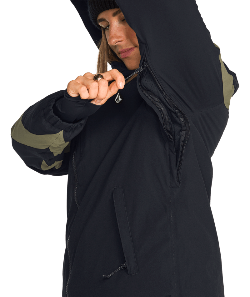 Volcom Womens Shelter 3D Stretch Jacket - Black 