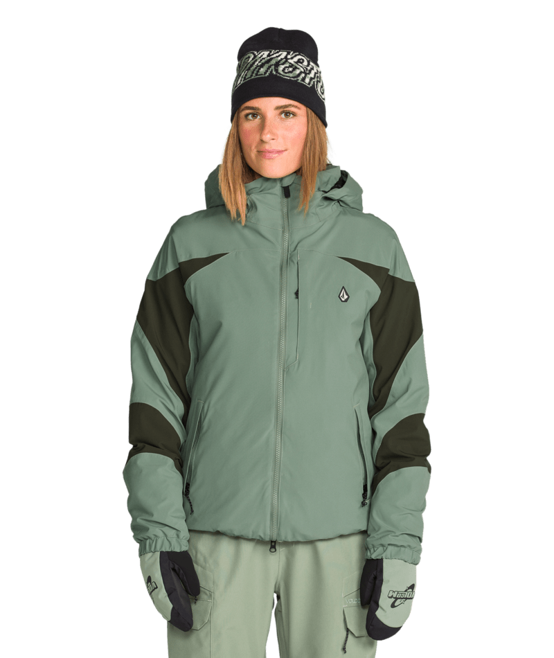 Volcom Womens Shelter 3D Stretch Jacket - Light Green 