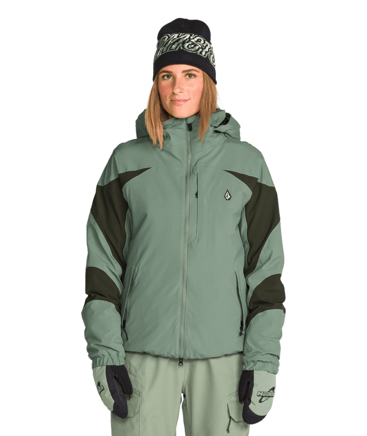 Volcom Womens Shelter 3D Stretch Jacket - Light Green 