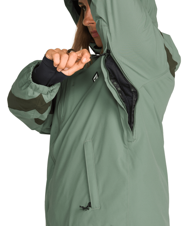 Volcom Womens Shelter 3D Stretch Jacket - Light Green 