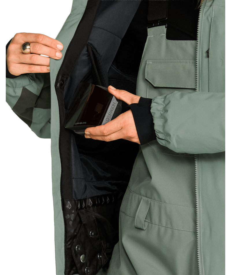 Volcom Womens Shelter 3D Stretch Jacket - Light Green 