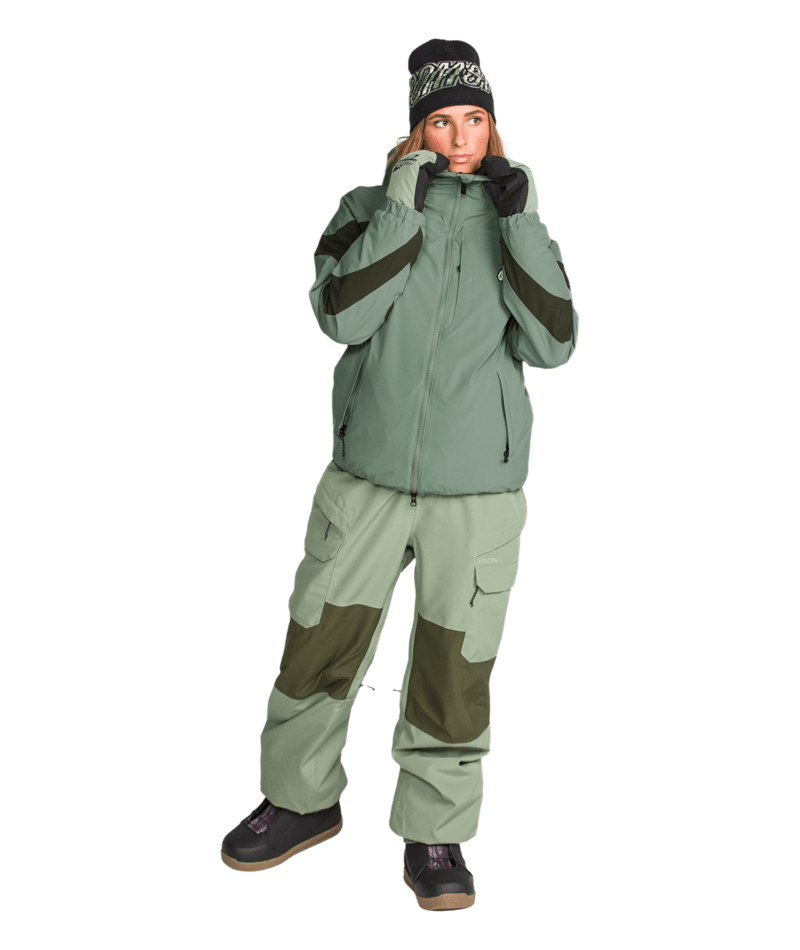 Volcom Womens Shelter 3D Stretch Jacket - Light Green 