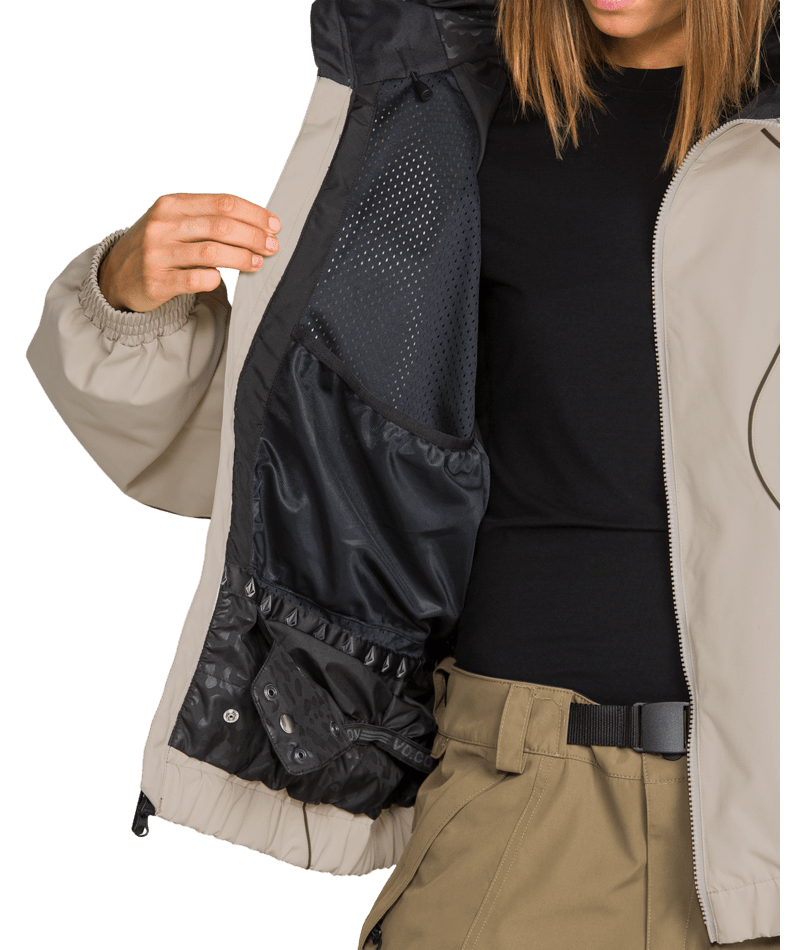 Volcom Womens Liftline 20K Jacket - Khaki 