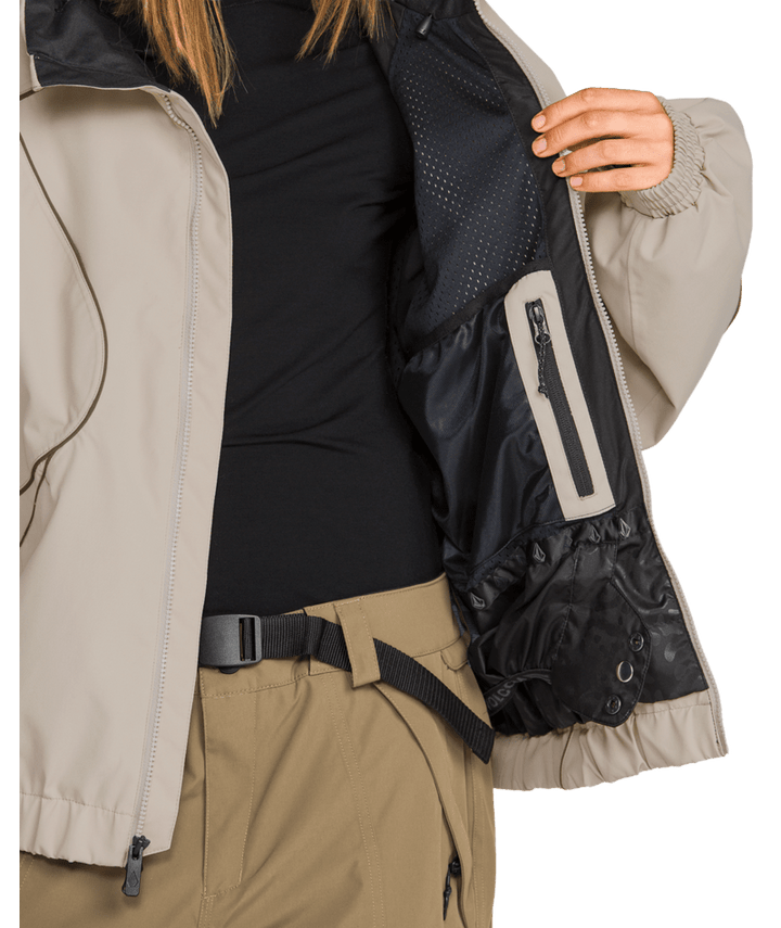 Volcom Womens Liftline 20K Jacket - Khaki 
