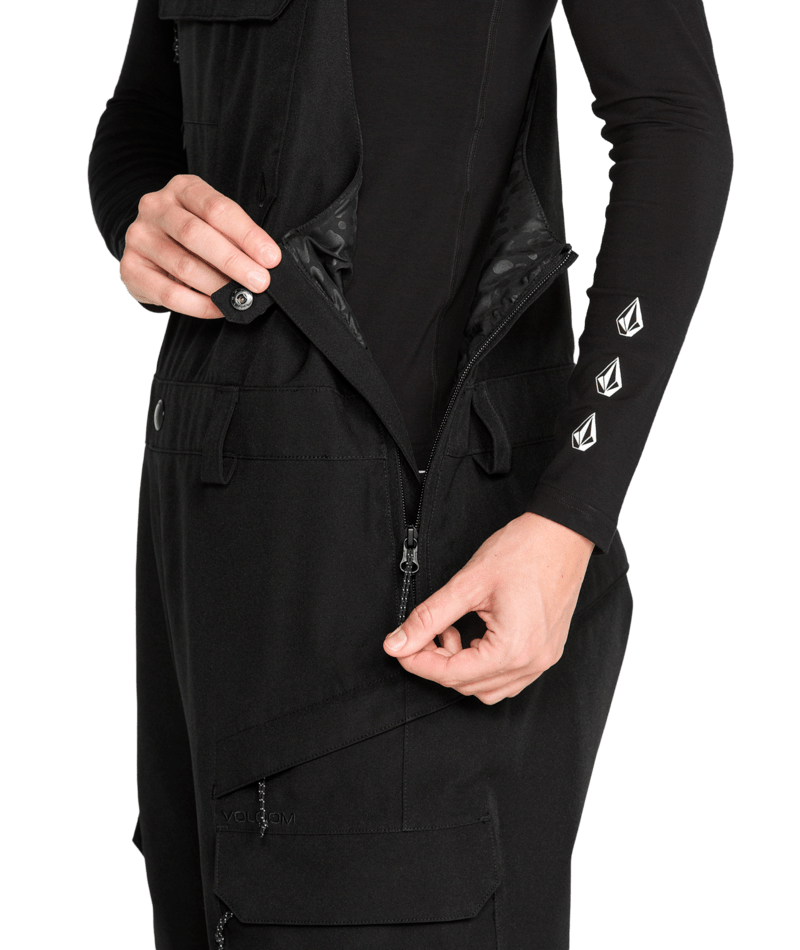 Volcom Womens Creston 3D Stretch Bib - Black 