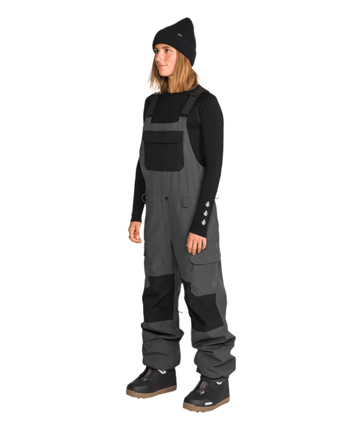 Volcom Womens Creston 3D Stretch Bib - Dark Grey 