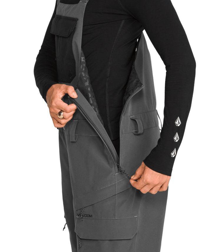 Volcom Womens Creston 3D Stretch Bib - Dark Grey 