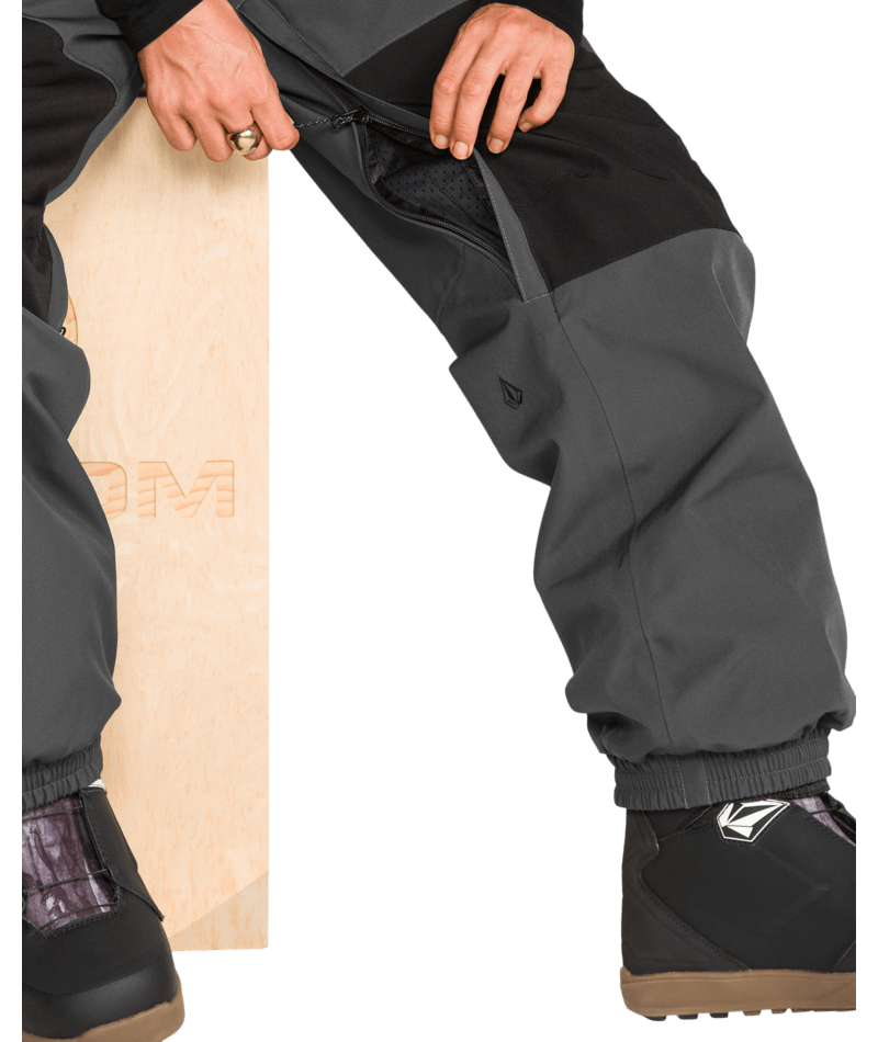 Volcom Womens Creston 3D Stretch Bib - Dark Grey 