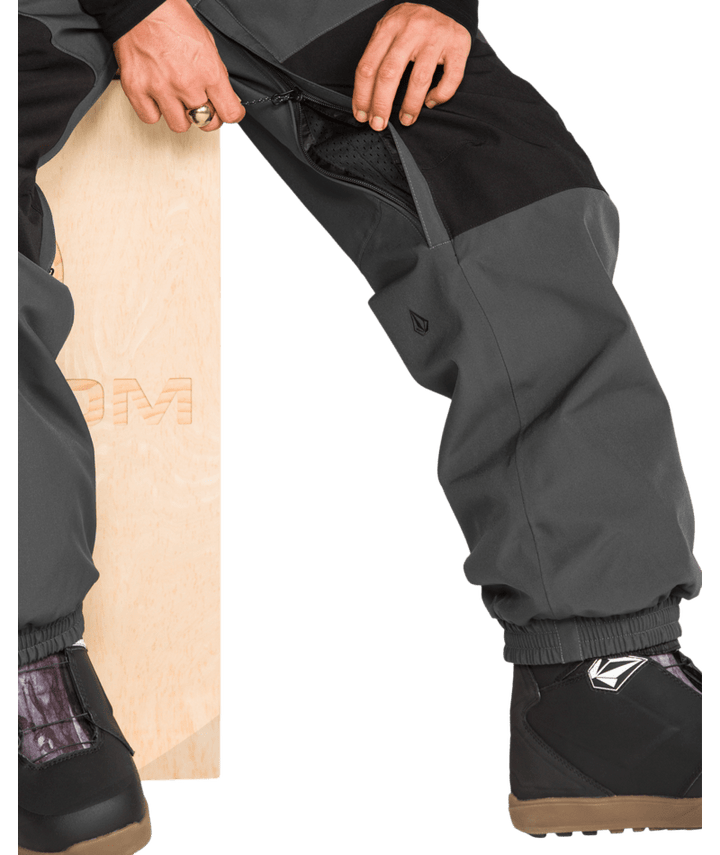 Volcom Womens Creston 3D Stretch Bib - Dark Grey 