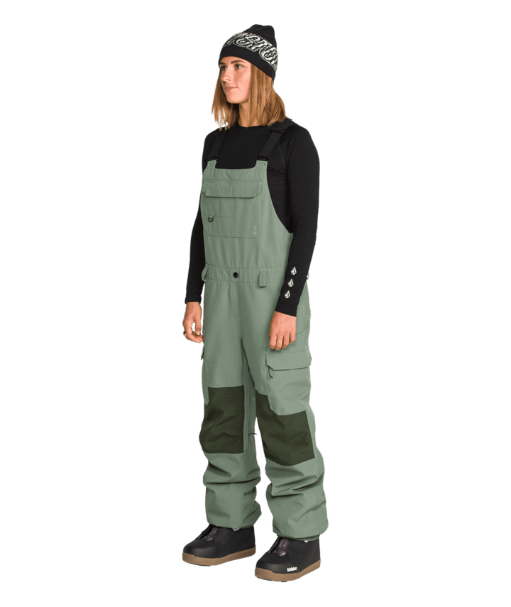 Volcom Womens Creston 3D Stretch Bib - Light Green 