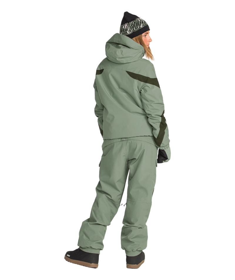Volcom Womens Creston 3D Stretch Bib - Light Green 