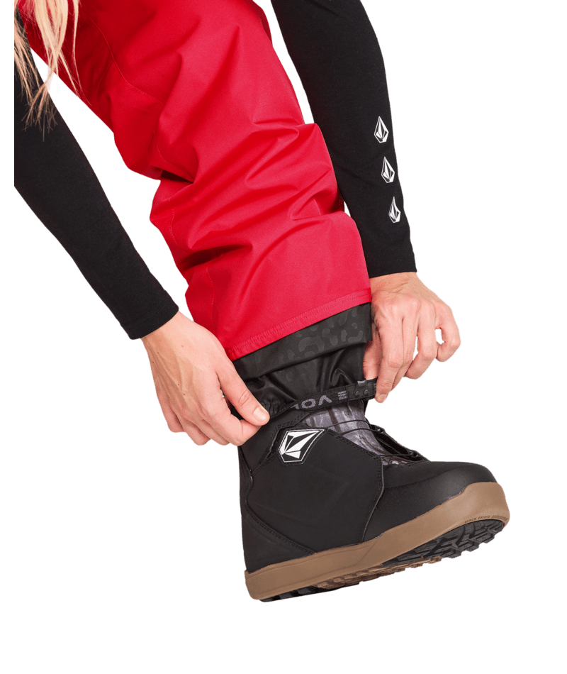 Volcom Womens Coldfront Ins Baggy Pant - Bright Cherry 