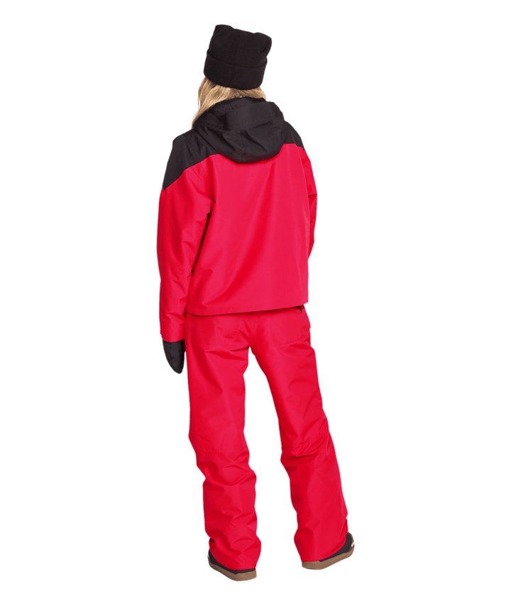 Volcom Womens Coldfront Ins Baggy Pant - Bright Cherry 