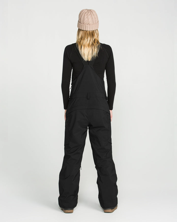 Volcom Womens Ash Stretch Gore Bib - Black - official gallery image 2 