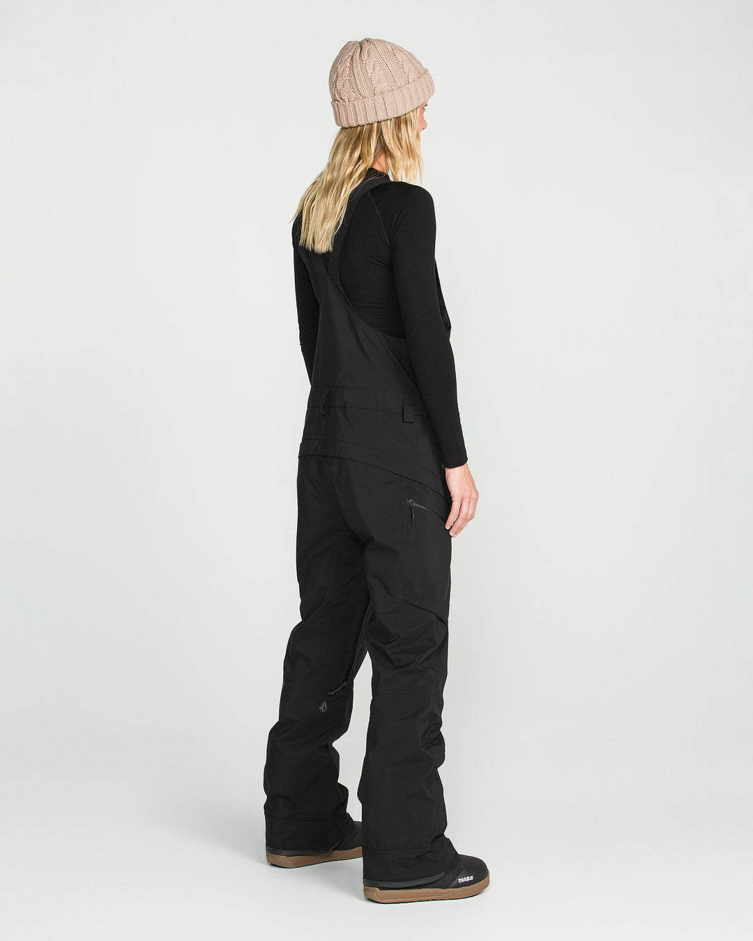 Volcom Womens Ash Stretch Gore Bib - Black - official gallery image 3 