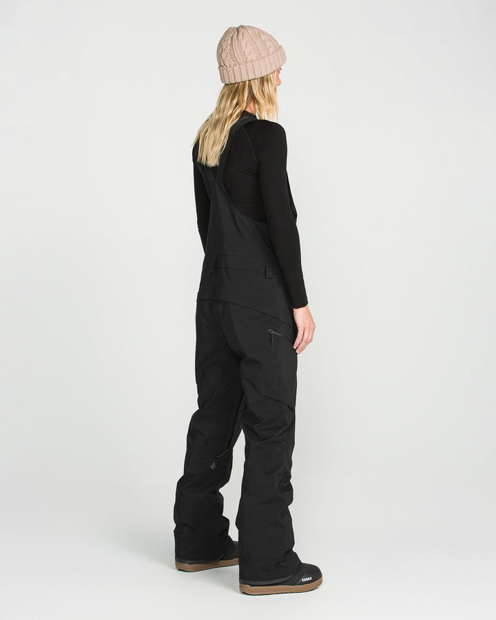 Volcom Womens Ash Stretch Gore Bib - Black - official gallery image 3 