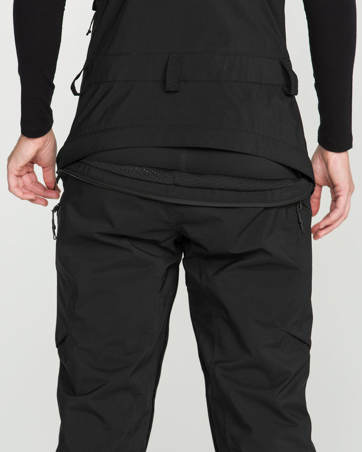 Volcom Womens Ash Stretch Gore Bib - Black - official gallery image 4 