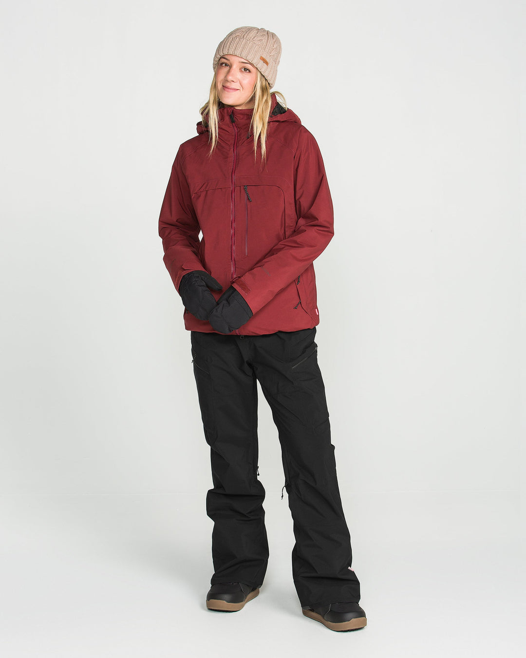 Volcom Womens Ash Stretch Gore Bib - Black - official gallery image 8 