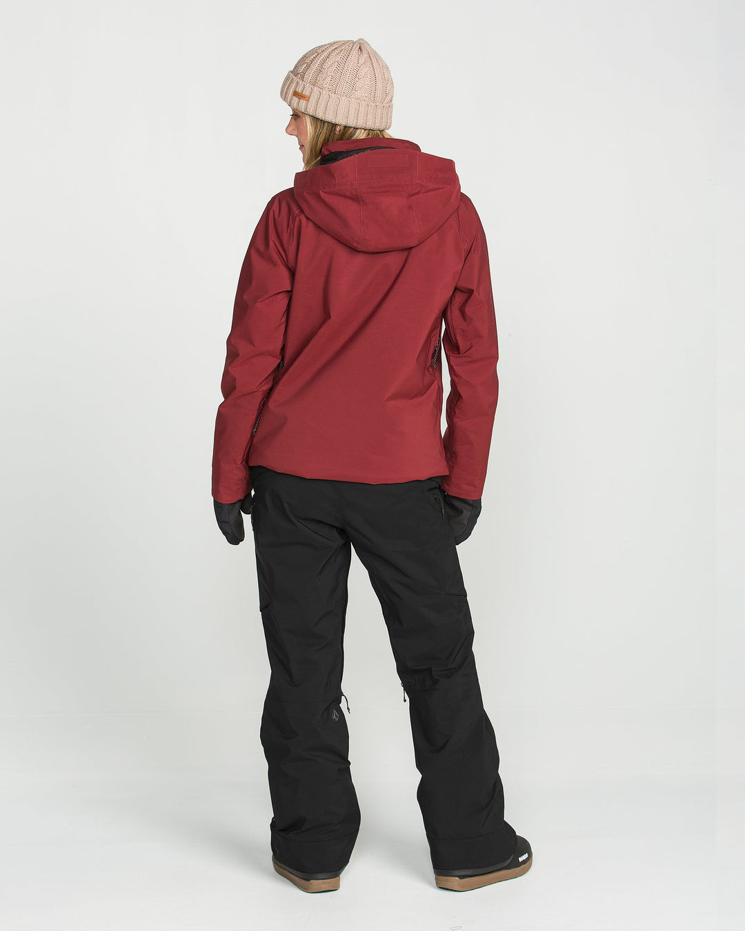 Volcom Womens Ash Stretch Gore Bib - Black - official gallery image 9 