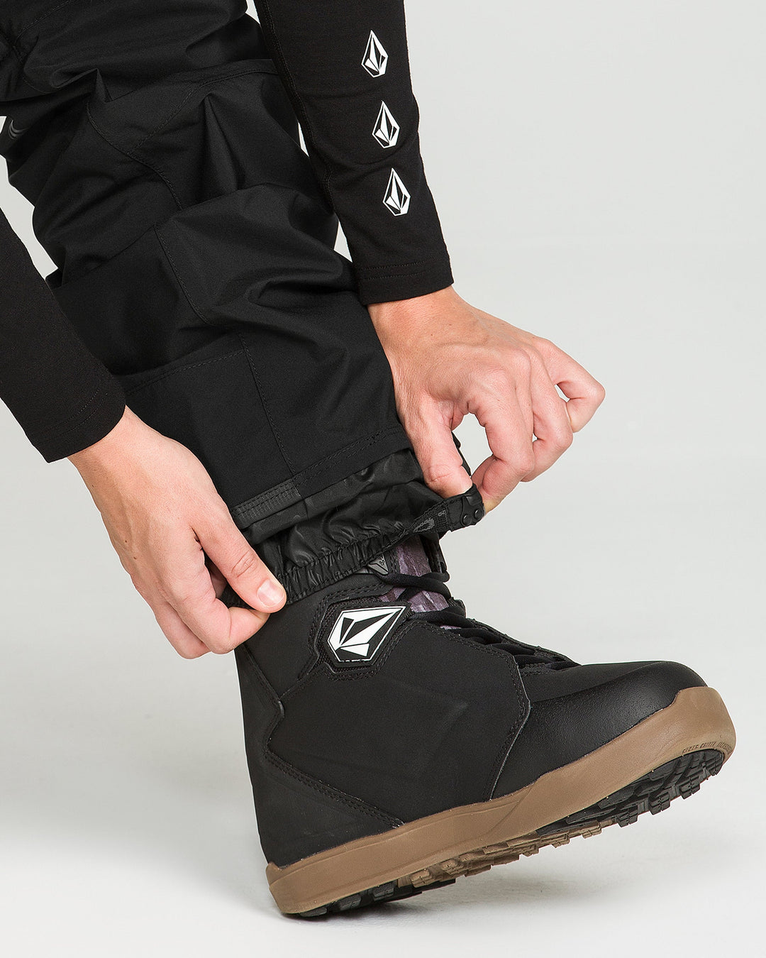Volcom Womens Ash Stretch Gore Bib - Black - official gallery image 7 