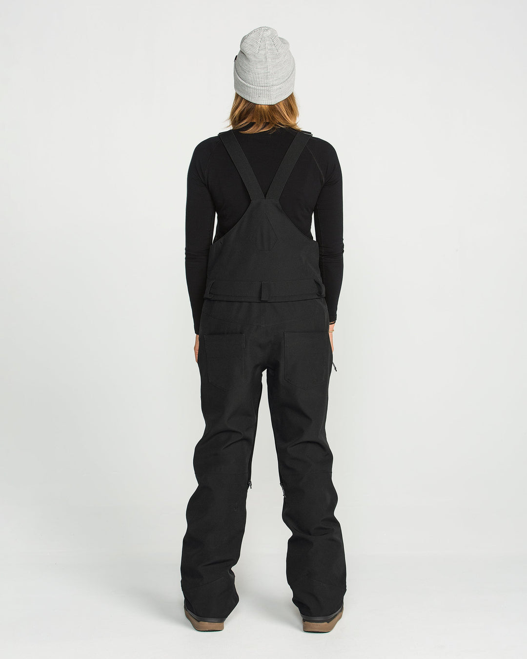 Volcom Womens Swift Bib Overall - Black - official gallery image 3 
