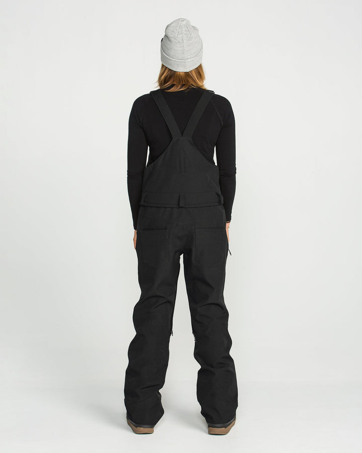 Volcom Womens Swift Bib Overall - Black - official gallery image 3 