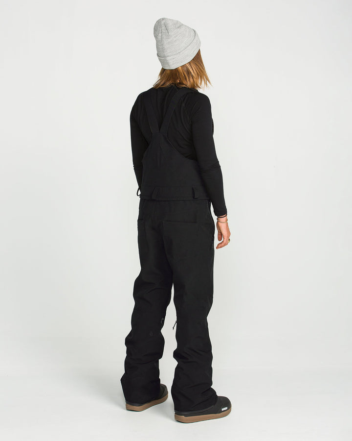 Volcom Womens Swift Bib Overall - Black - official gallery image 4 