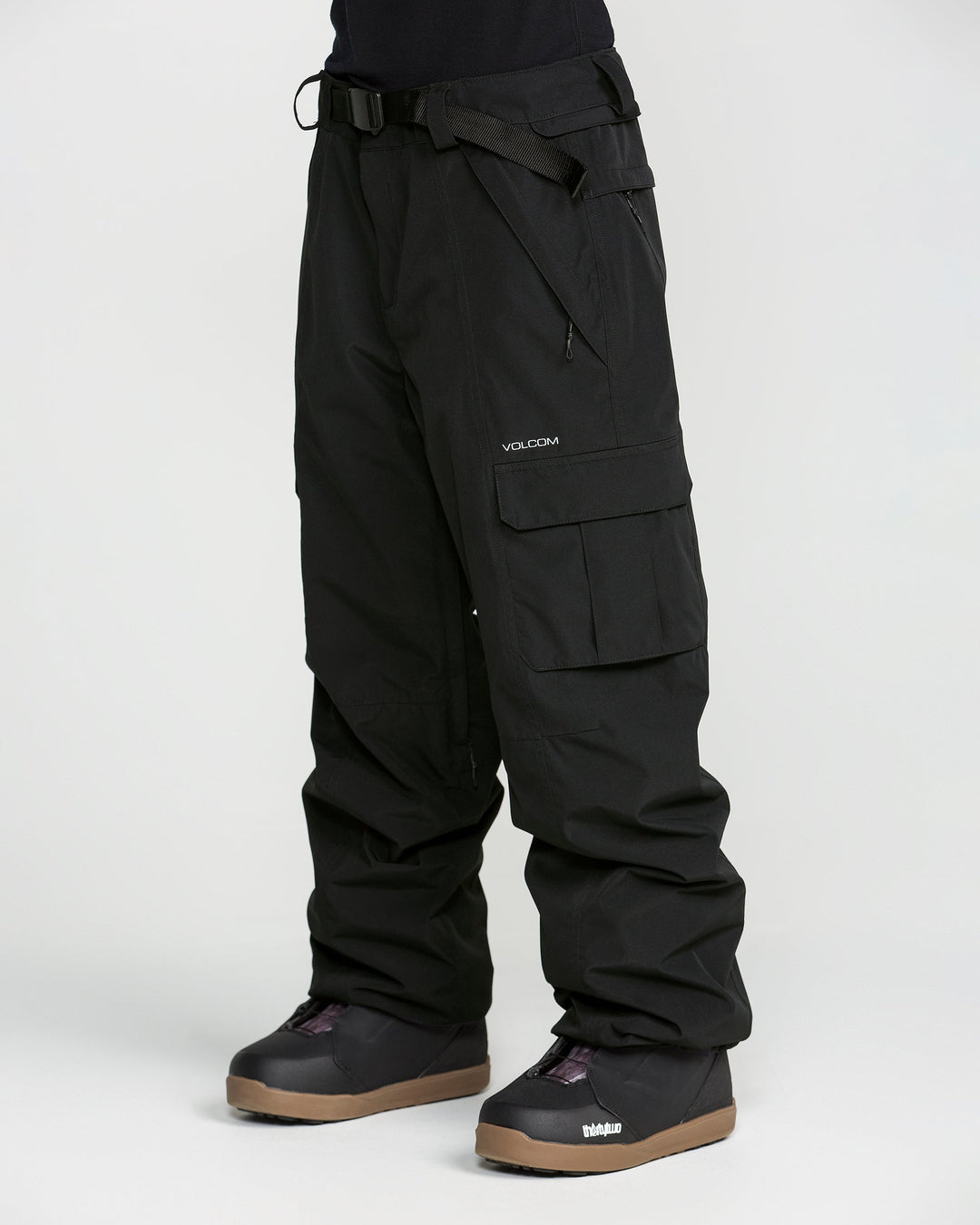 Volcom Womens Liftline 20K Pant - Black - front on-model view 