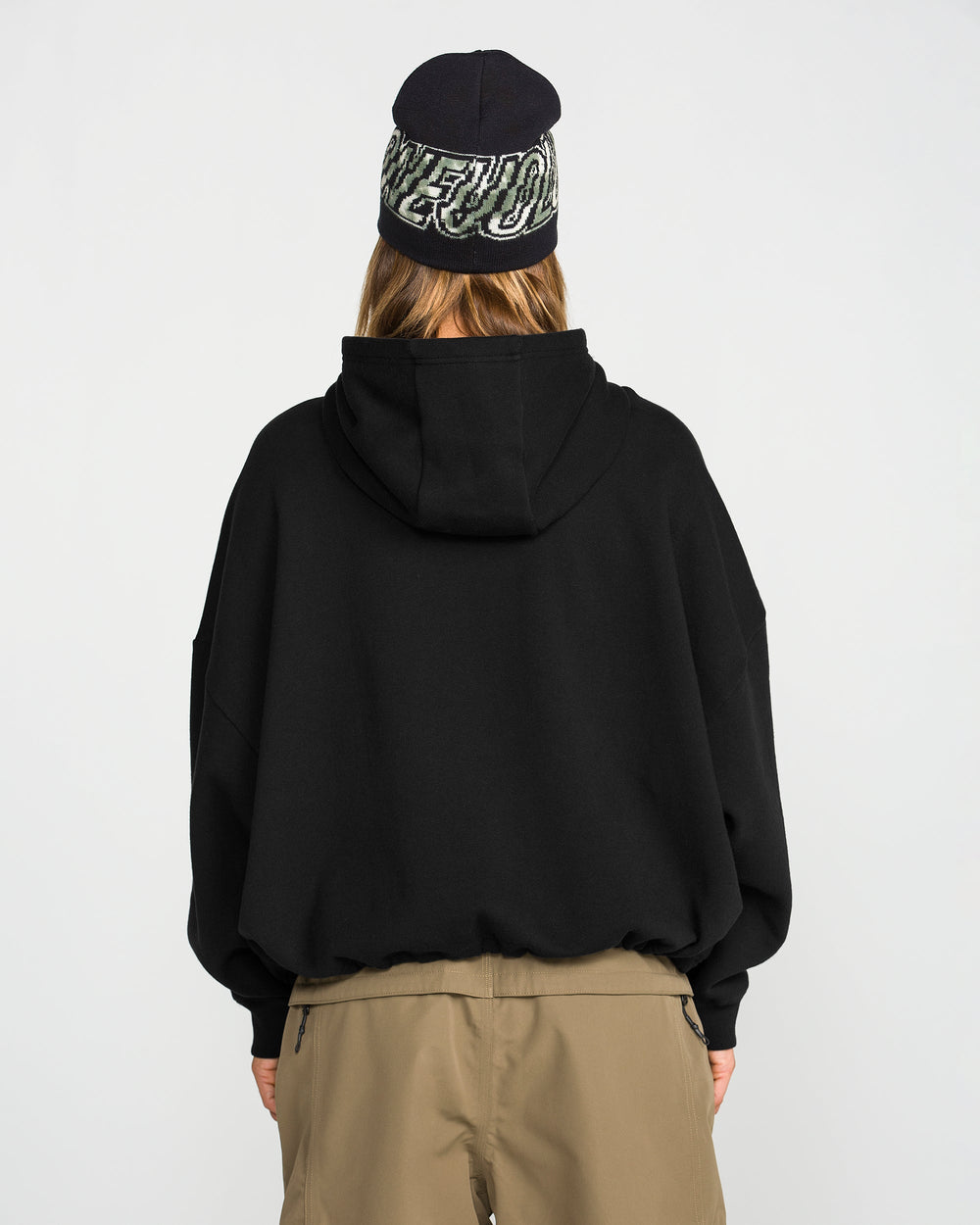 Volcom Womens Yourfav Baggy P/O - Black - official gallery image 2 #color_black