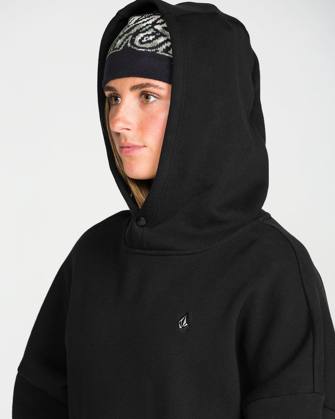 Volcom Womens Yourfav Baggy P/O - Black - official gallery image 3 