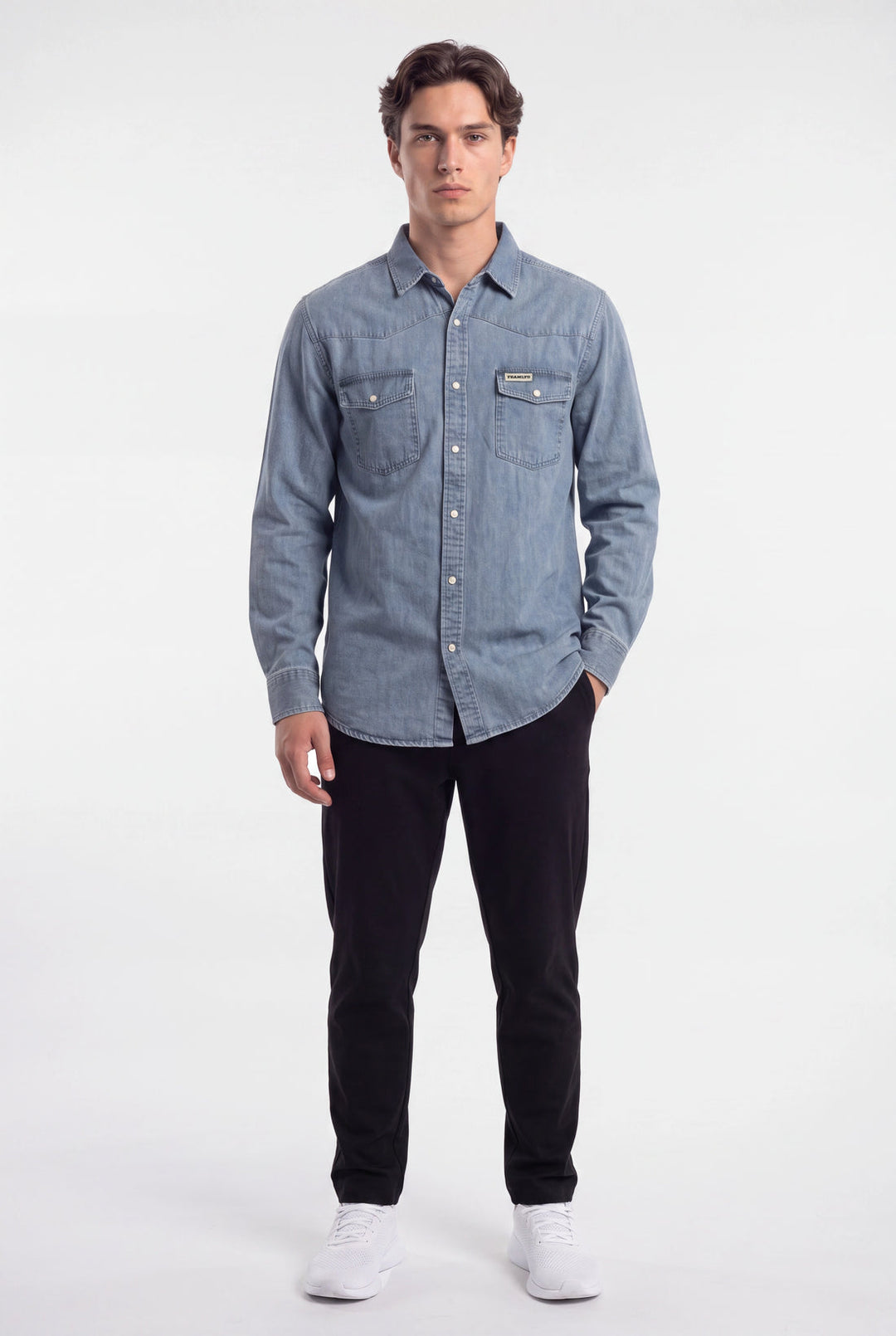 TEAMLTD Mens Homestead Denim Button Up