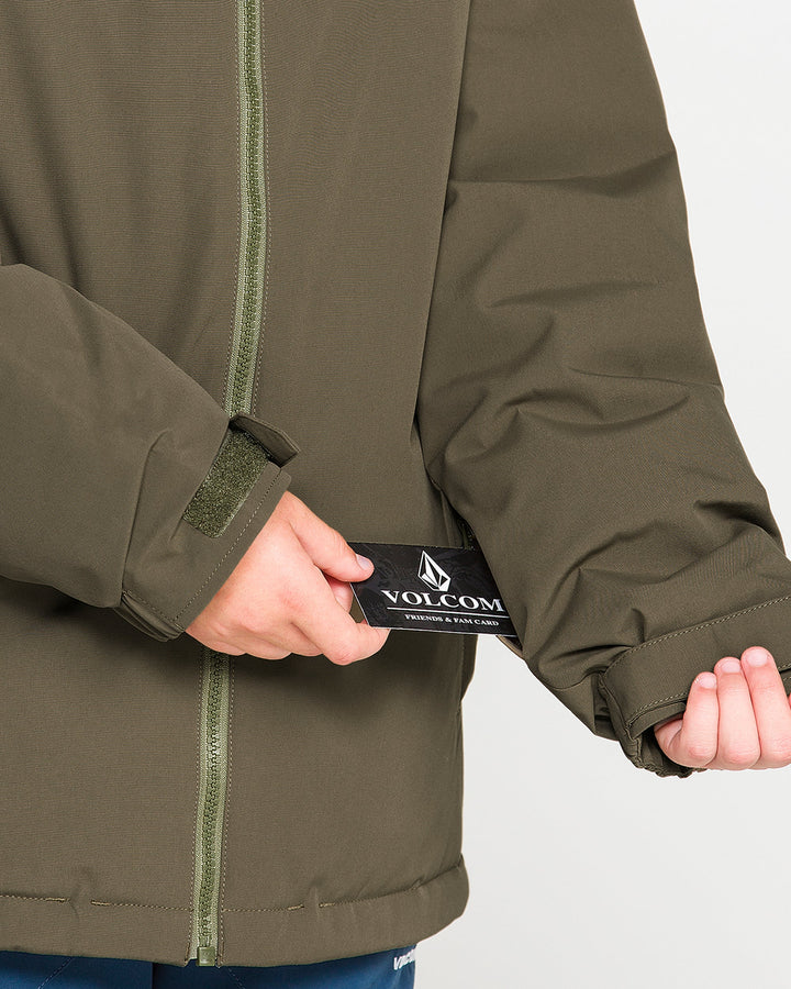 Volcom Kids Stone.91 Insulated Jacket in Teak 