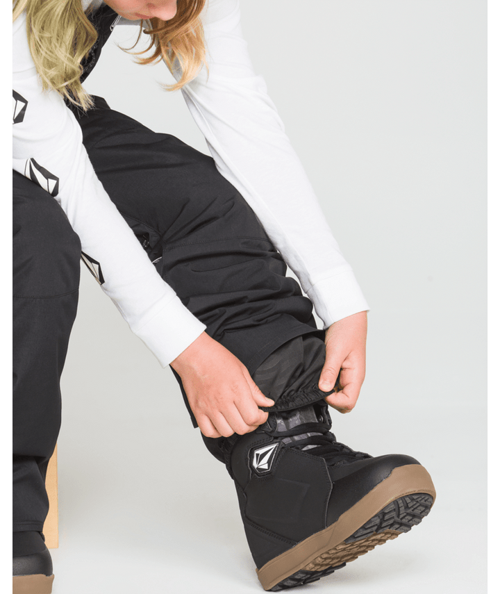 Volcom Kids Barkley Ins Bib Overall - Black 