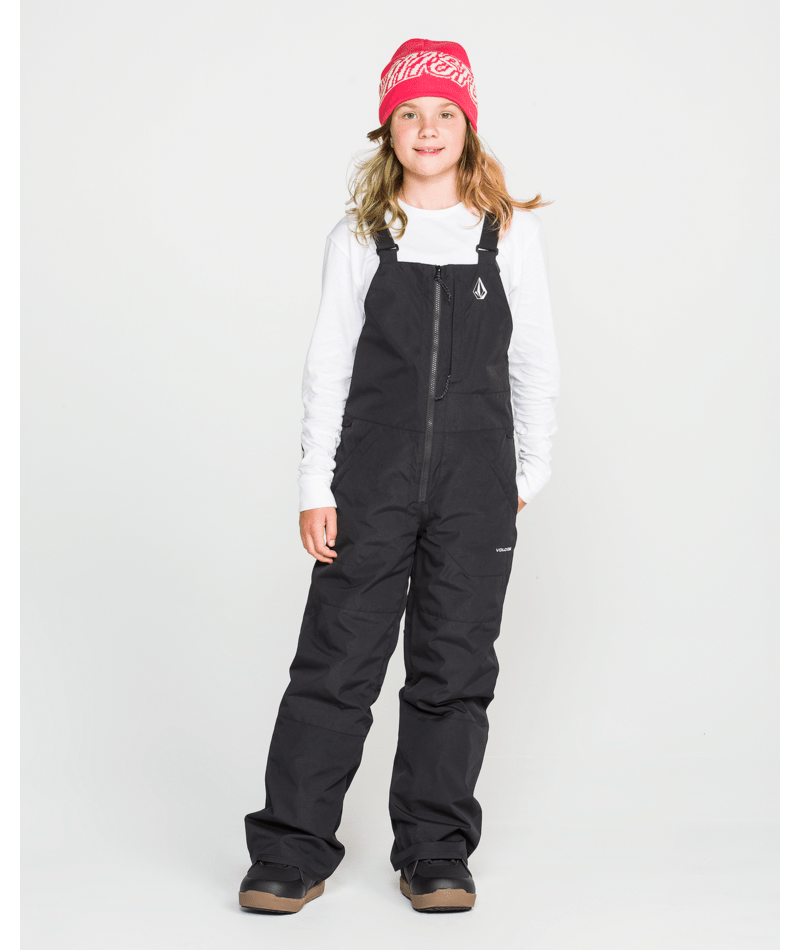 Volcom Kids Barkley Ins Bib Overall - Black 