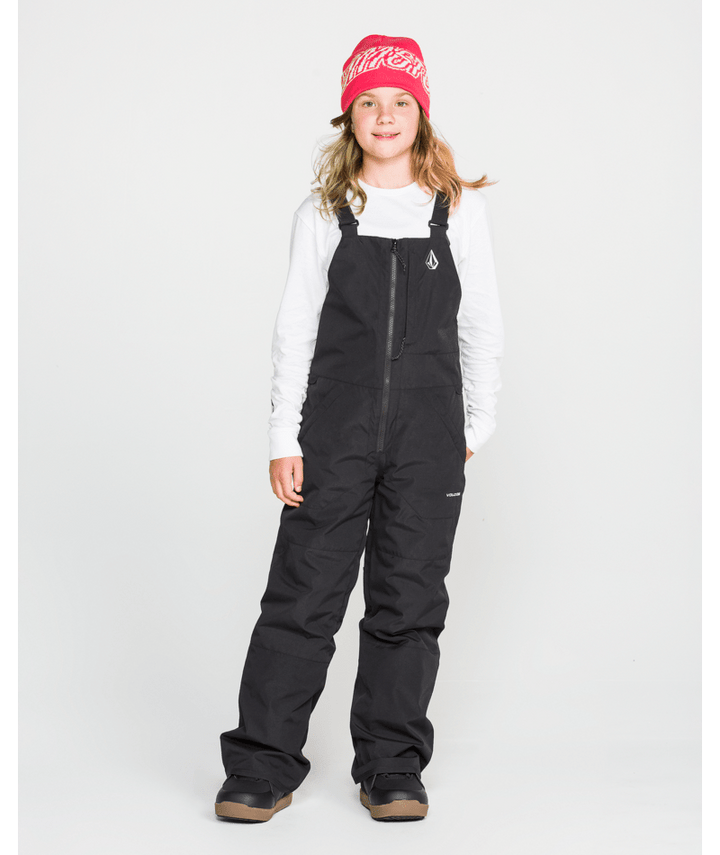 Volcom Kids Barkley Ins Bib Overall - Black 